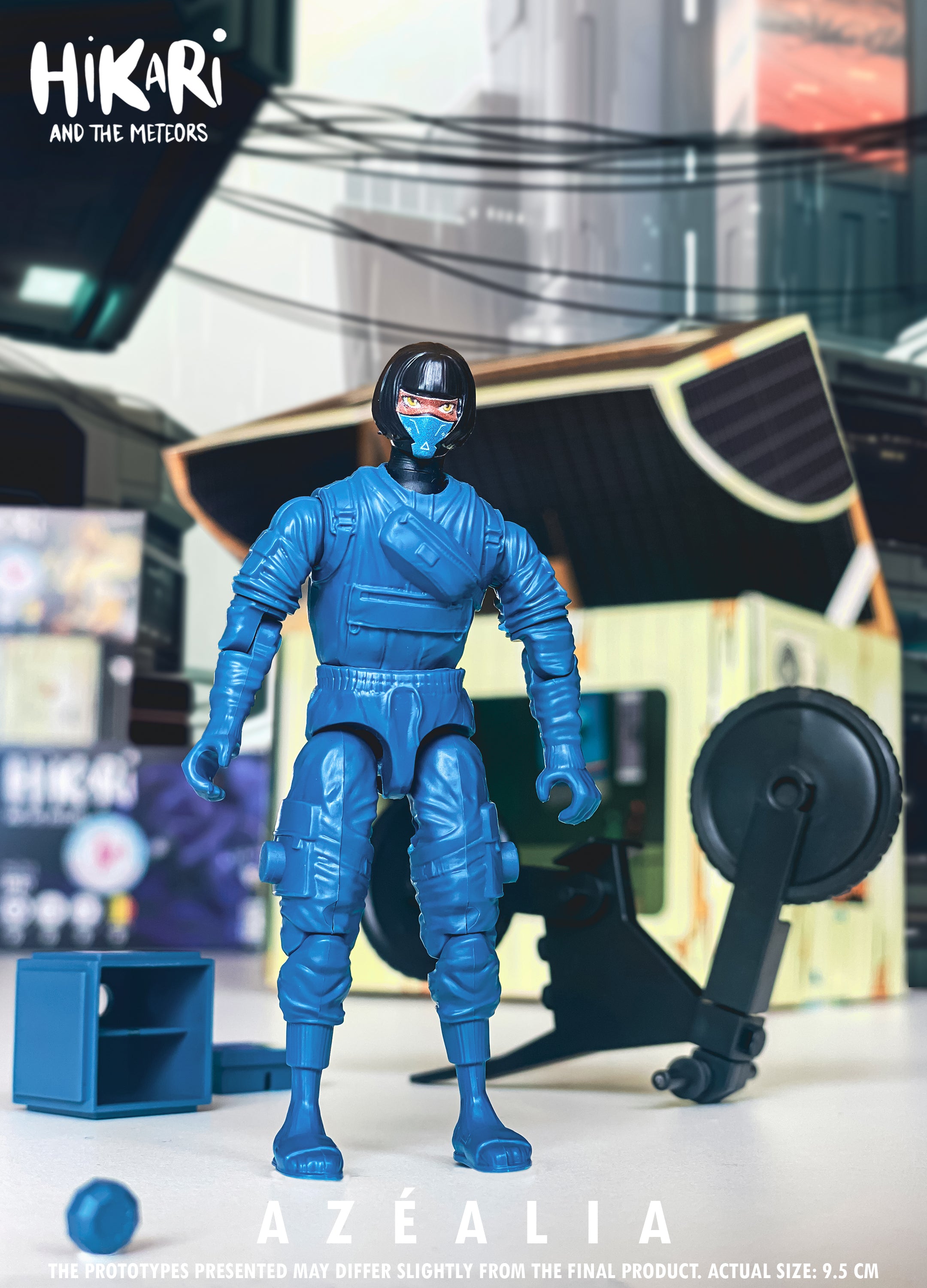 Figurine Azéalia – Action Figure écologique 100 % belge | Hikari et les Météores