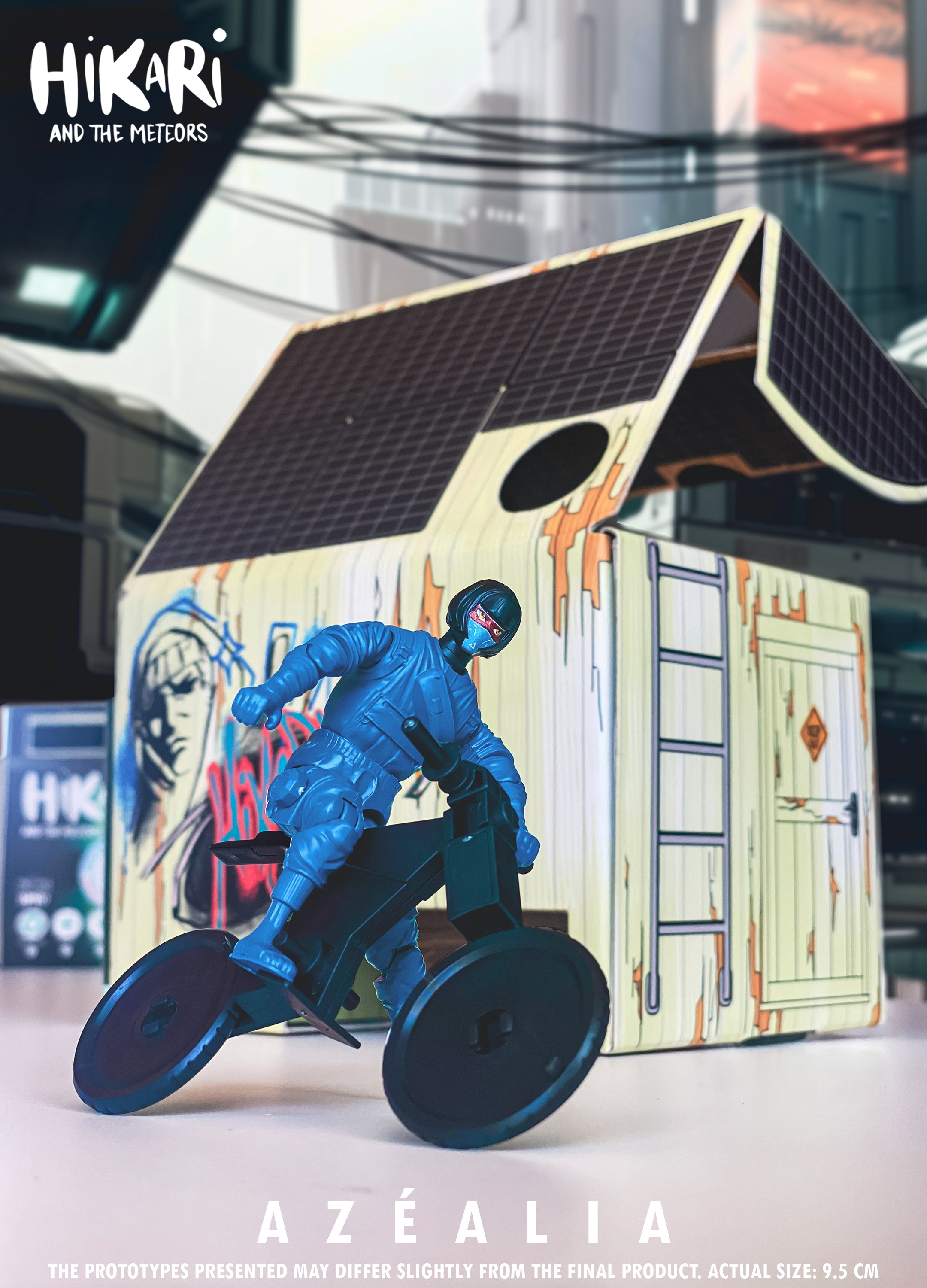Figurine Azéalia – Action Figure écologique 100 % belge | Hikari et les Météores