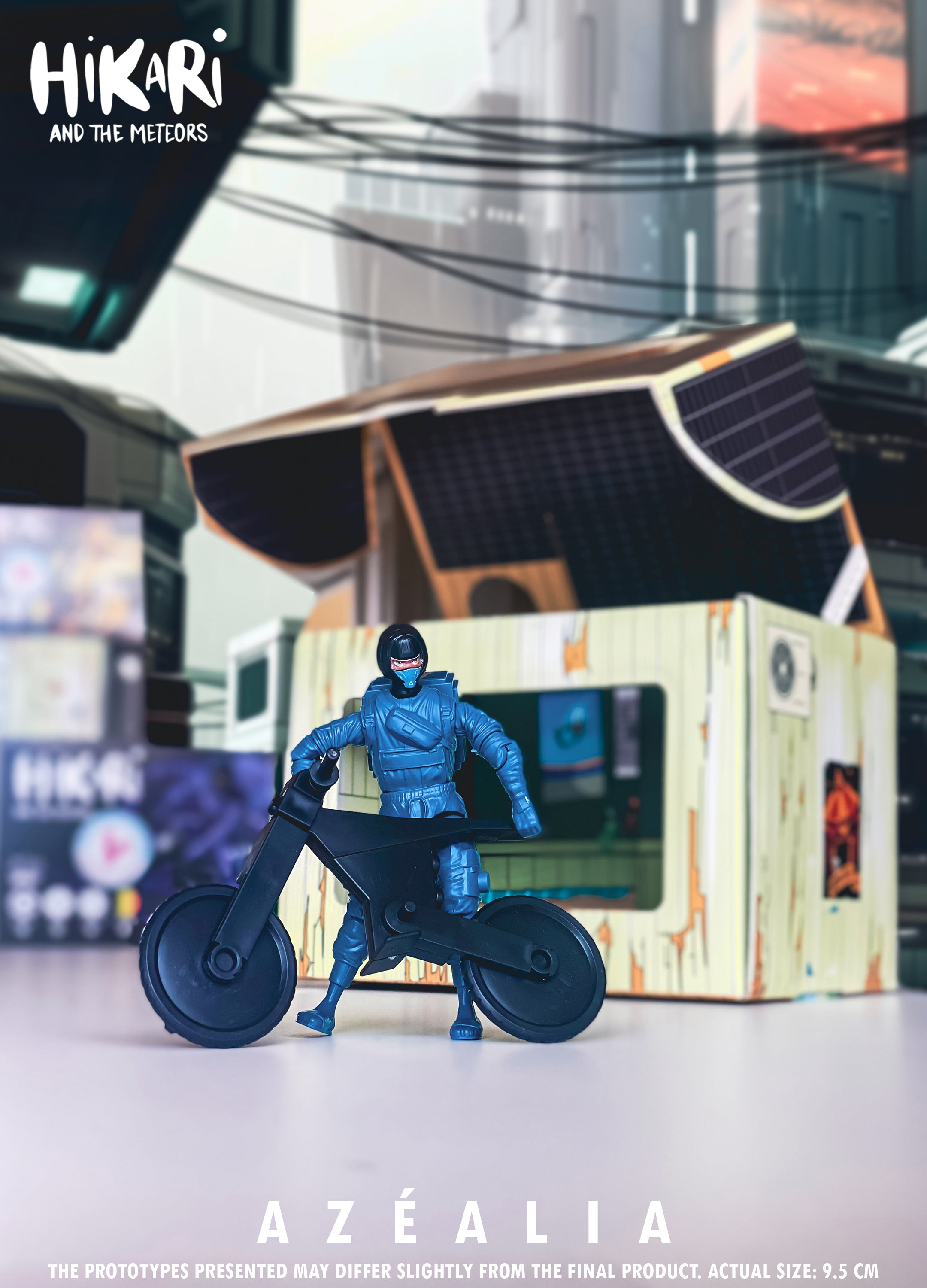 Figurine Azéalia – Action Figure écologique 100 % belge | Hikari et les Météores