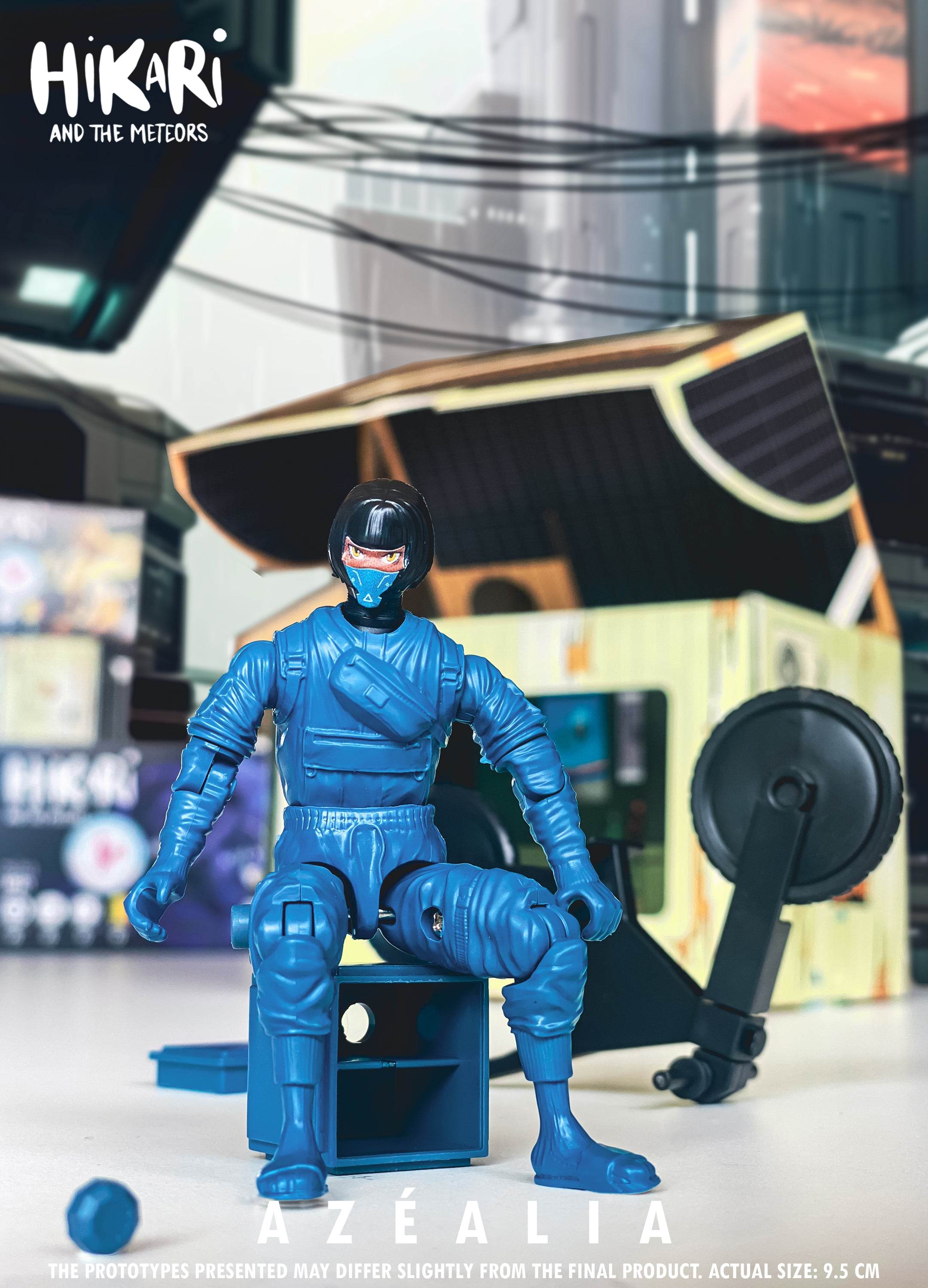 Figurine Azéalia – Action Figure écologique 100 % belge | Hikari et les Météores