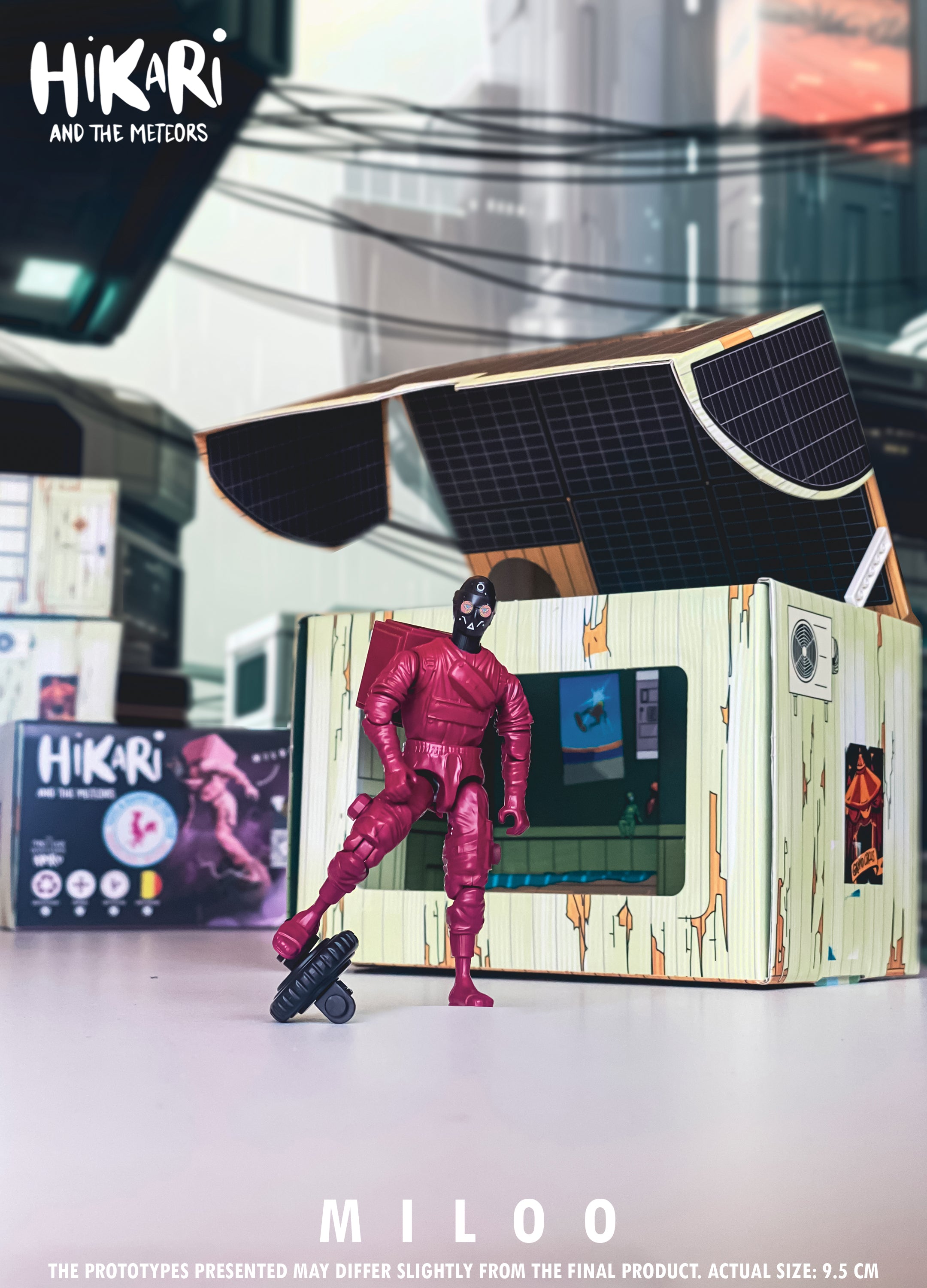 Figurine Miloo – Action Figure écologique 100 % belge | Hikari et les Météores