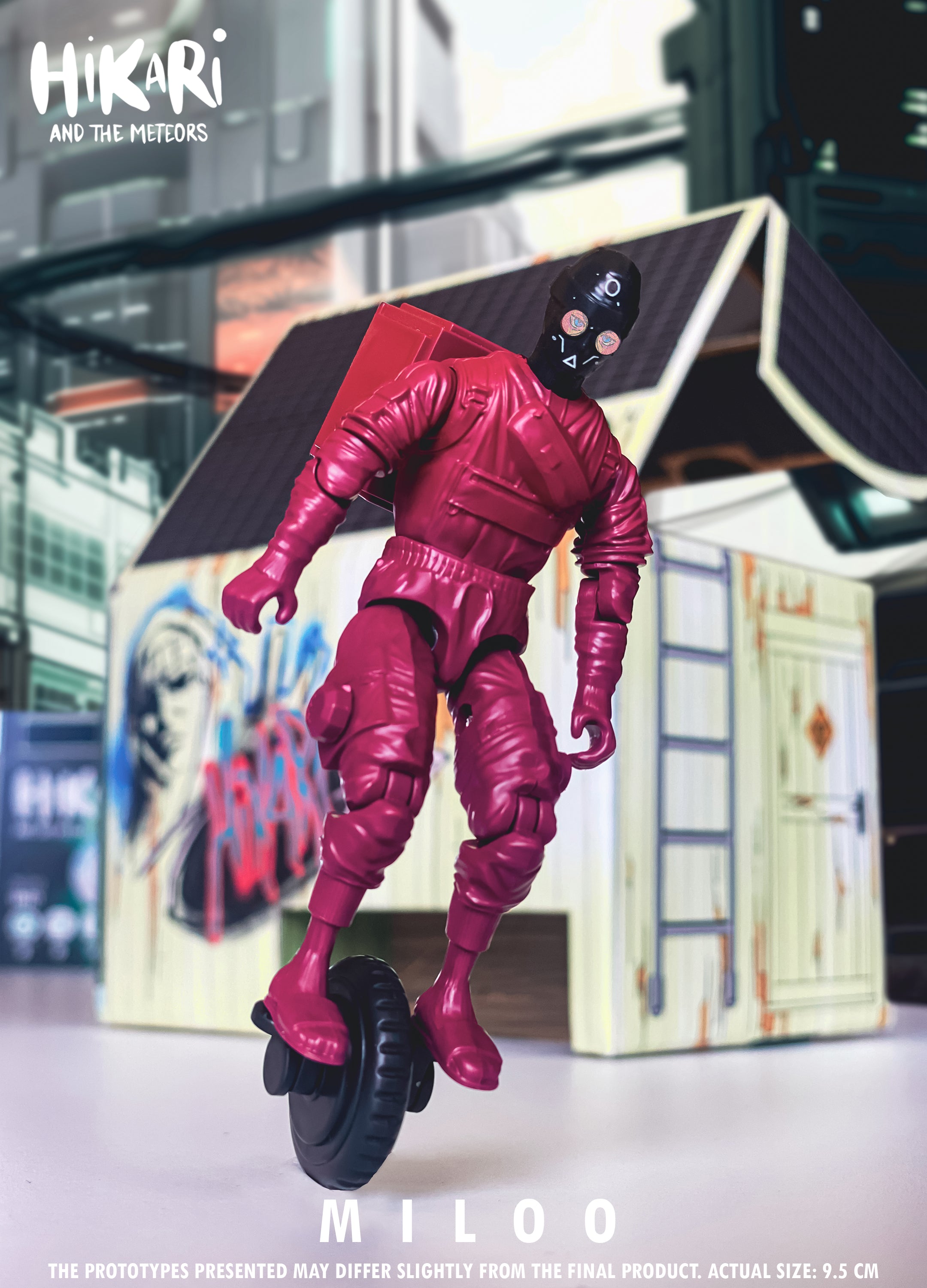 Figurine Miloo – Action Figure écologique 100 % belge | Hikari et les Météores