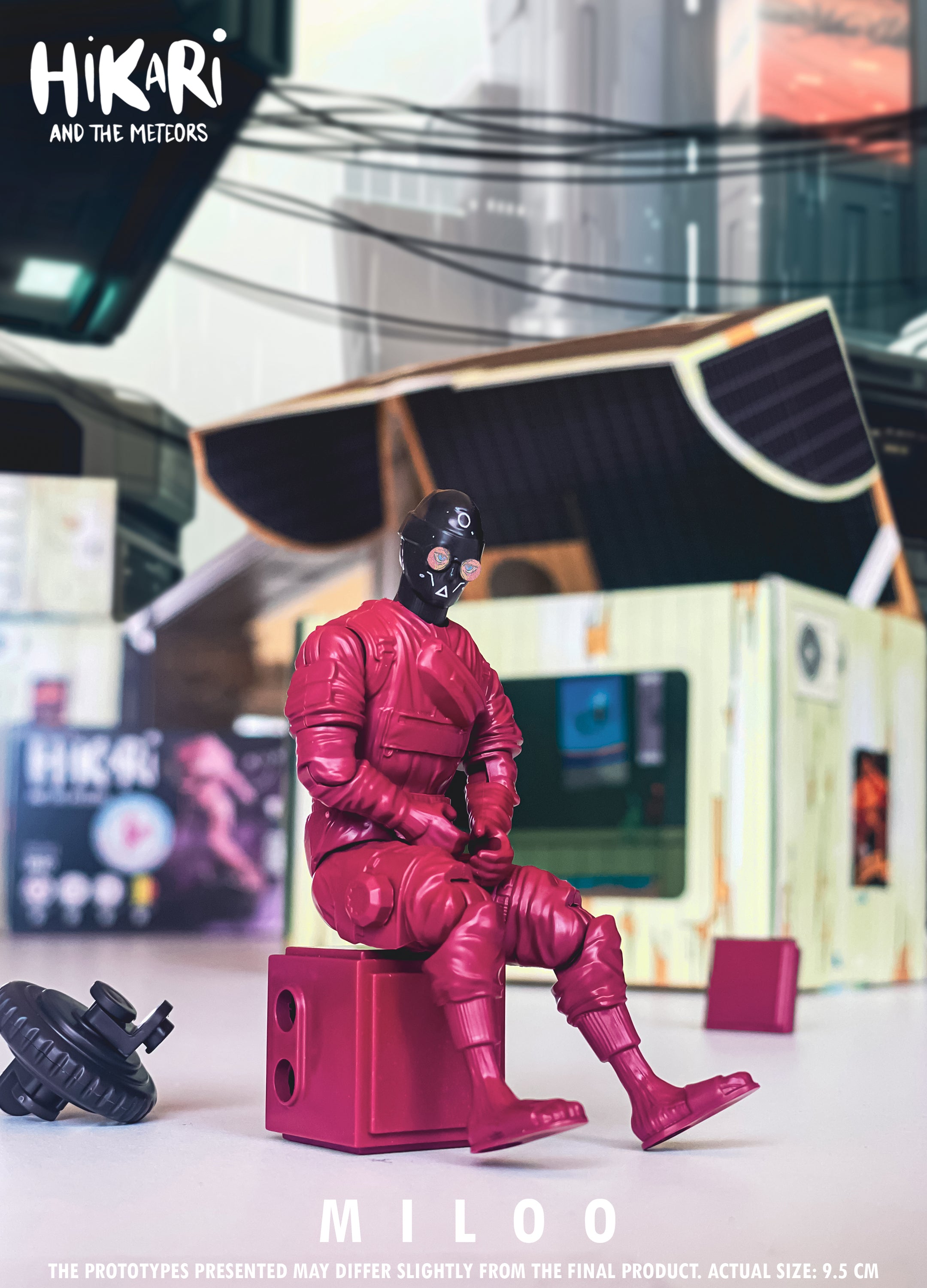 Figurine Miloo – Action Figure écologique 100 % belge | Hikari et les Météores