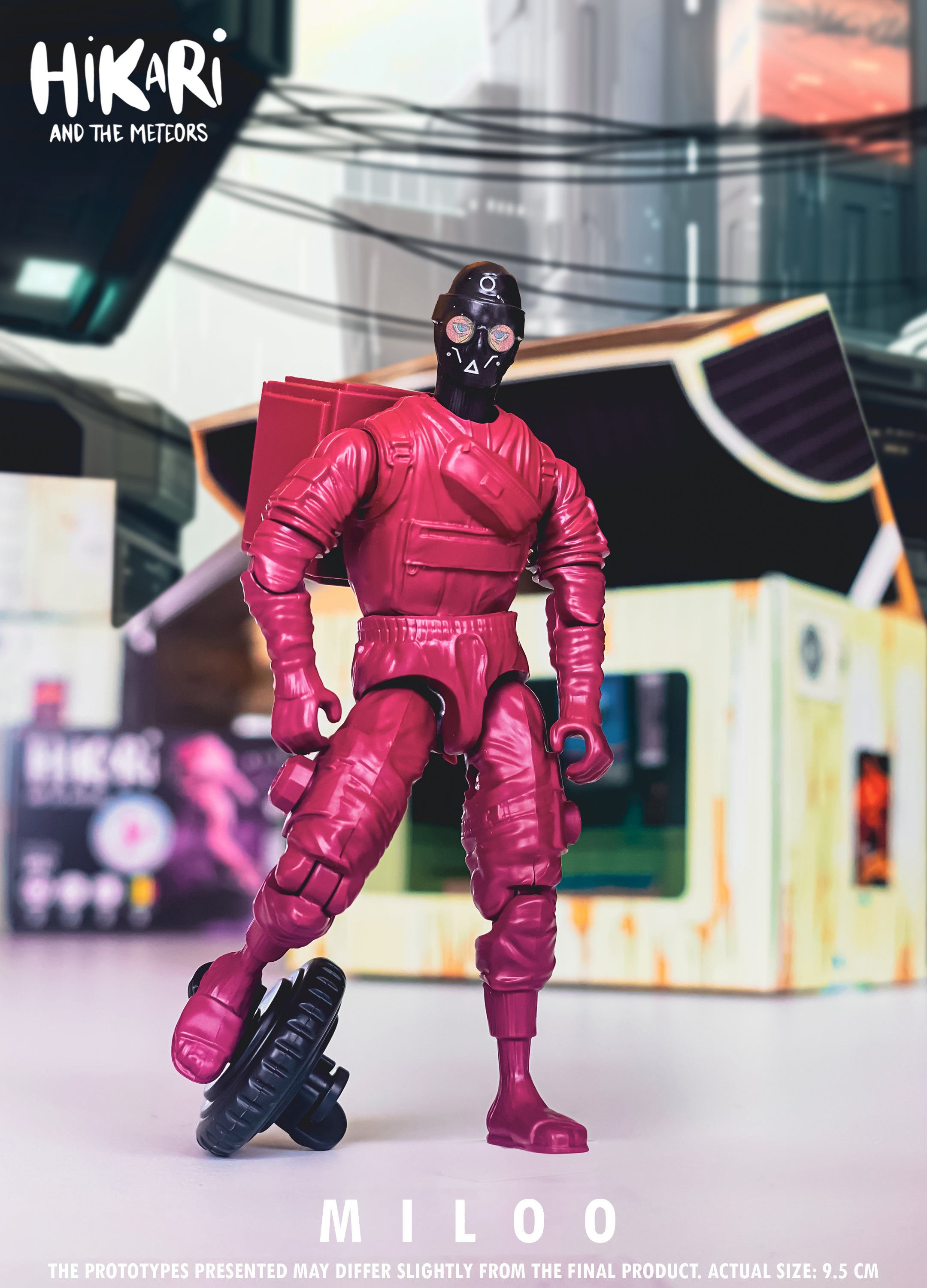 Figurine Miloo – Action Figure écologique 100 % belge | Hikari et les Météores