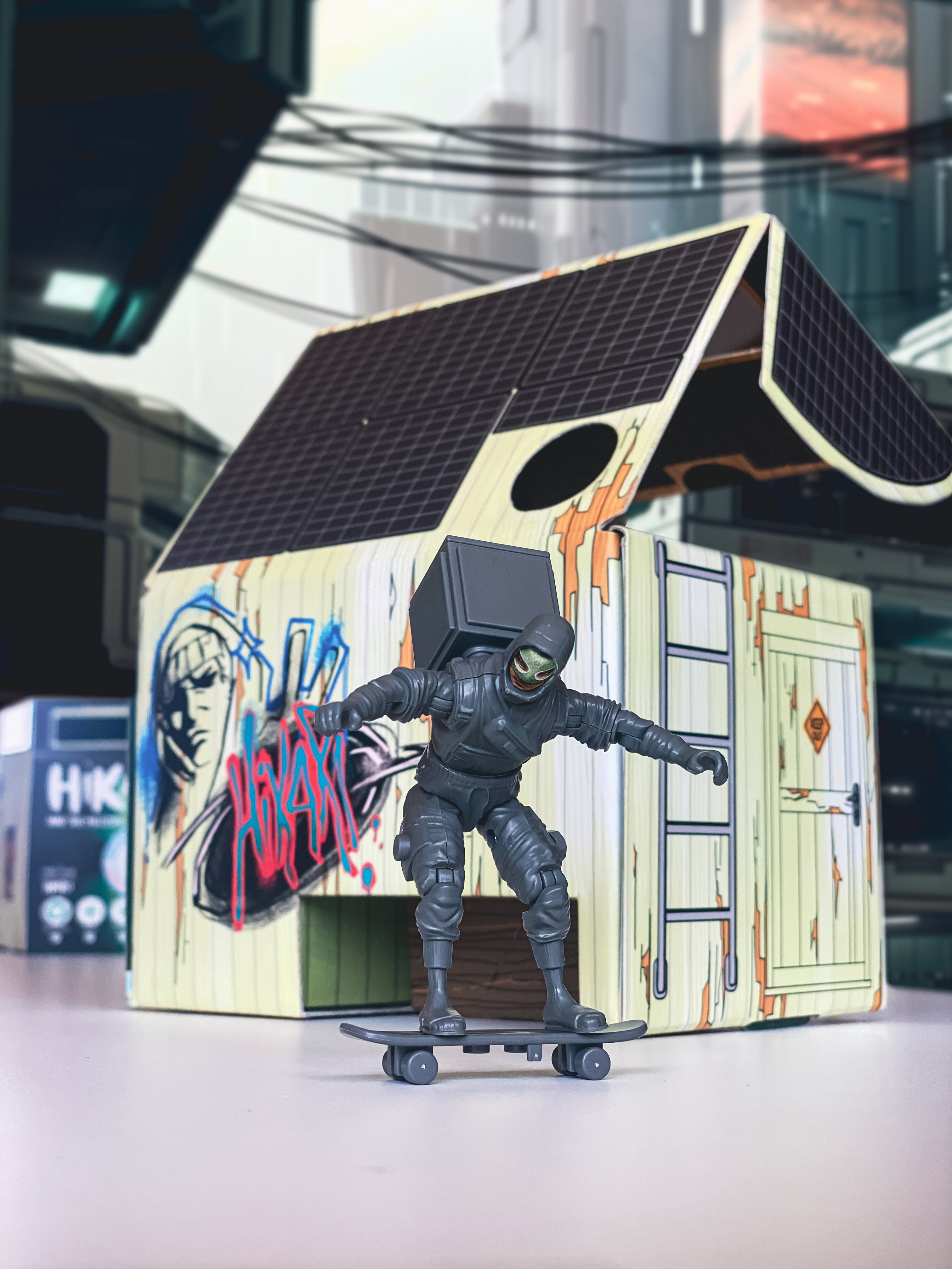 Figurine Riley – Action Figure écologique 100 % belge | Hikari et les Météores