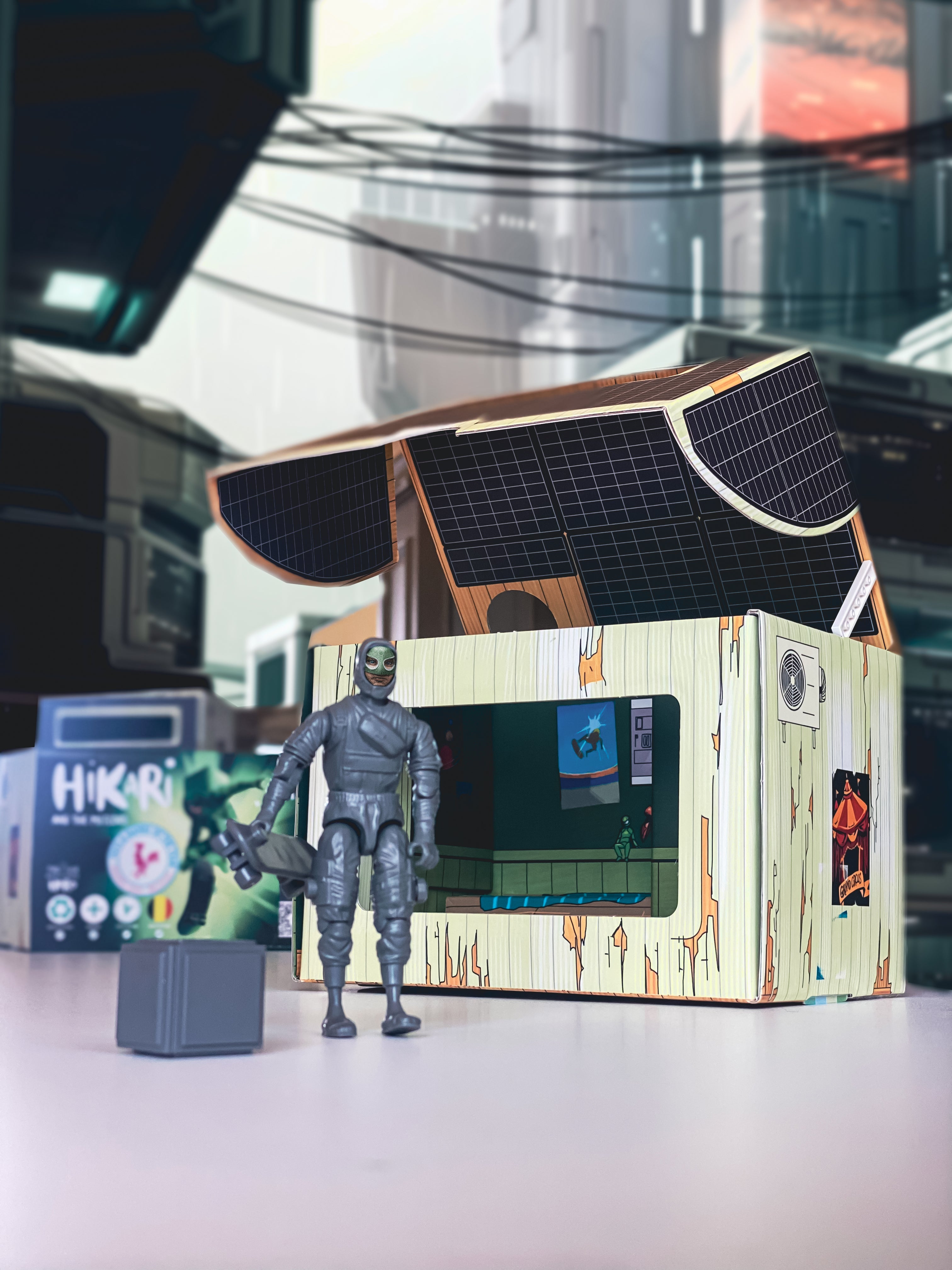 Figurine Riley – Action Figure écologique 100 % belge | Hikari et les Météores