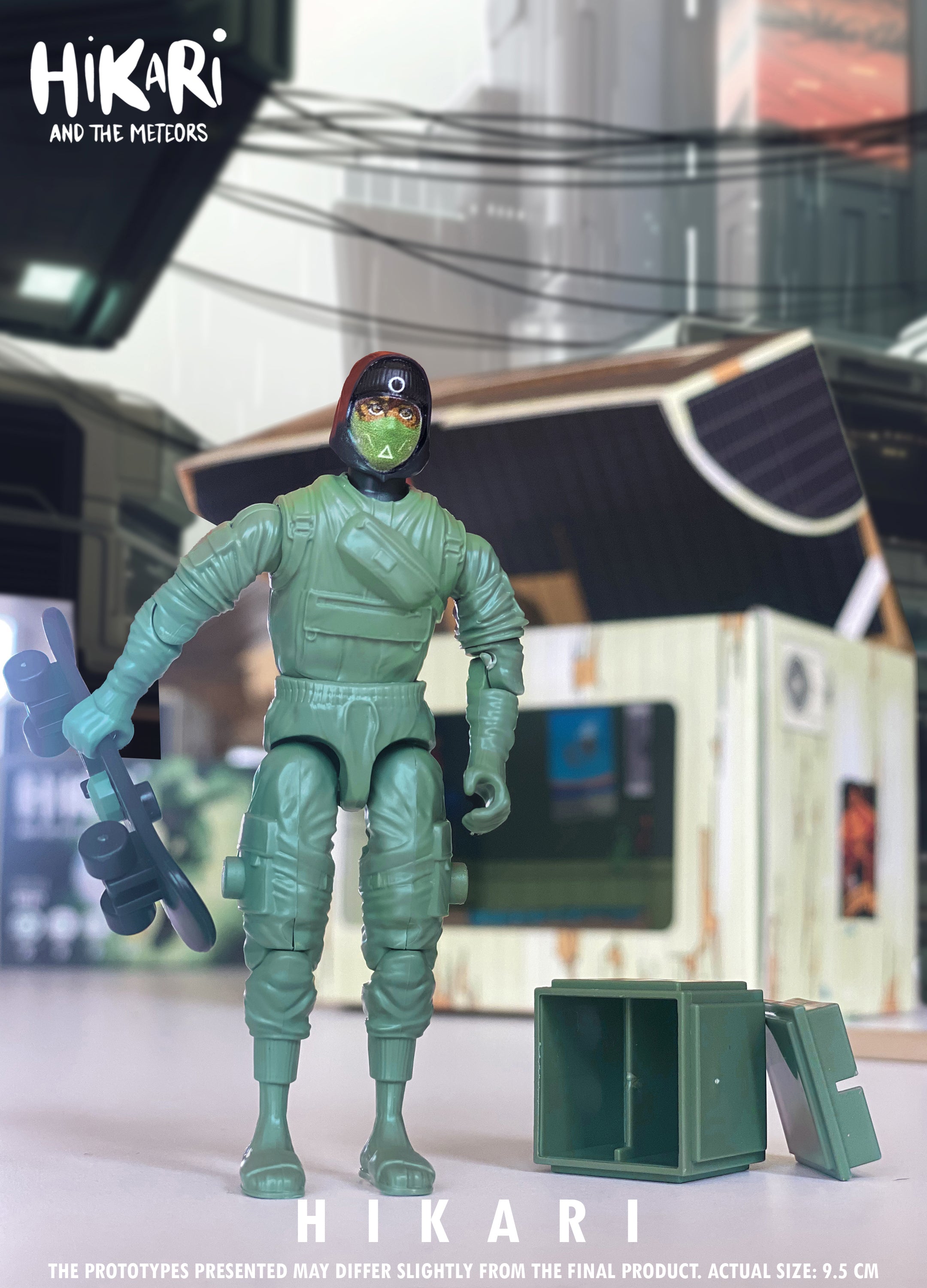 Figurine Hikari – Action Figure écologique 100 % belge | Hikari et les Météores