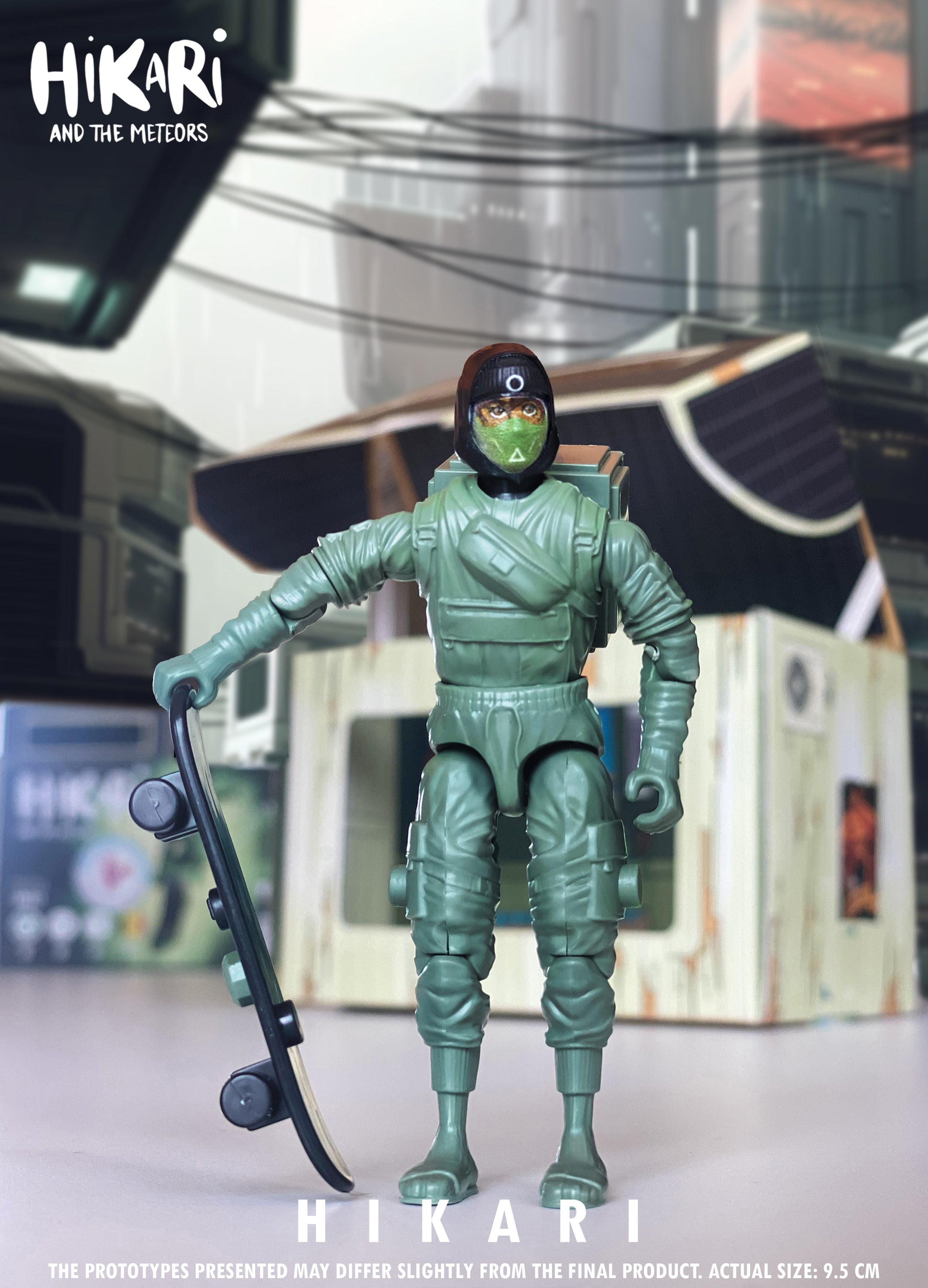 Figurine Hikari – Action Figure écologique 100 % belge | Hikari et les Météores