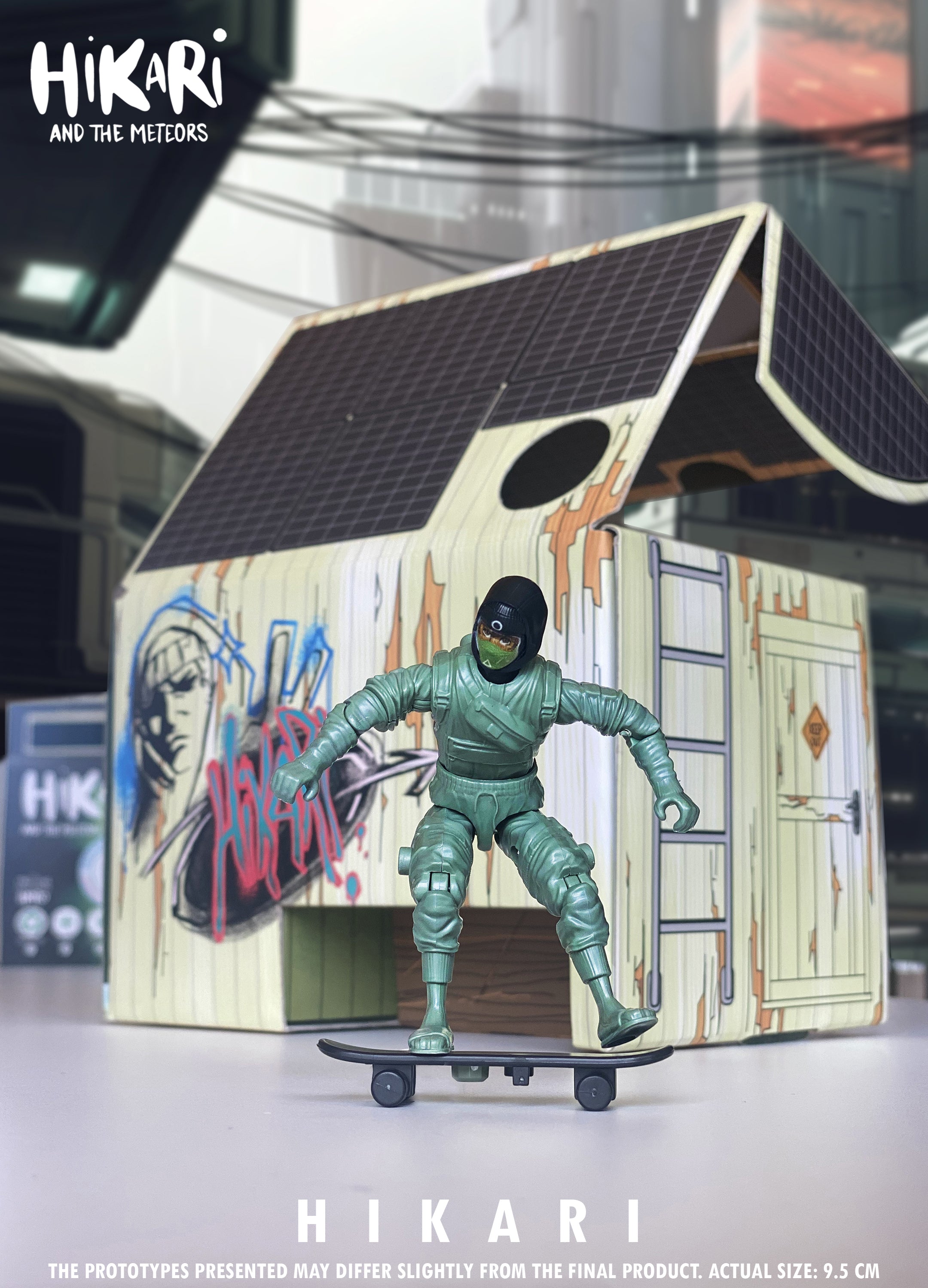 Figurine Hikari – Action Figure écologique 100 % belge | Hikari et les Météores