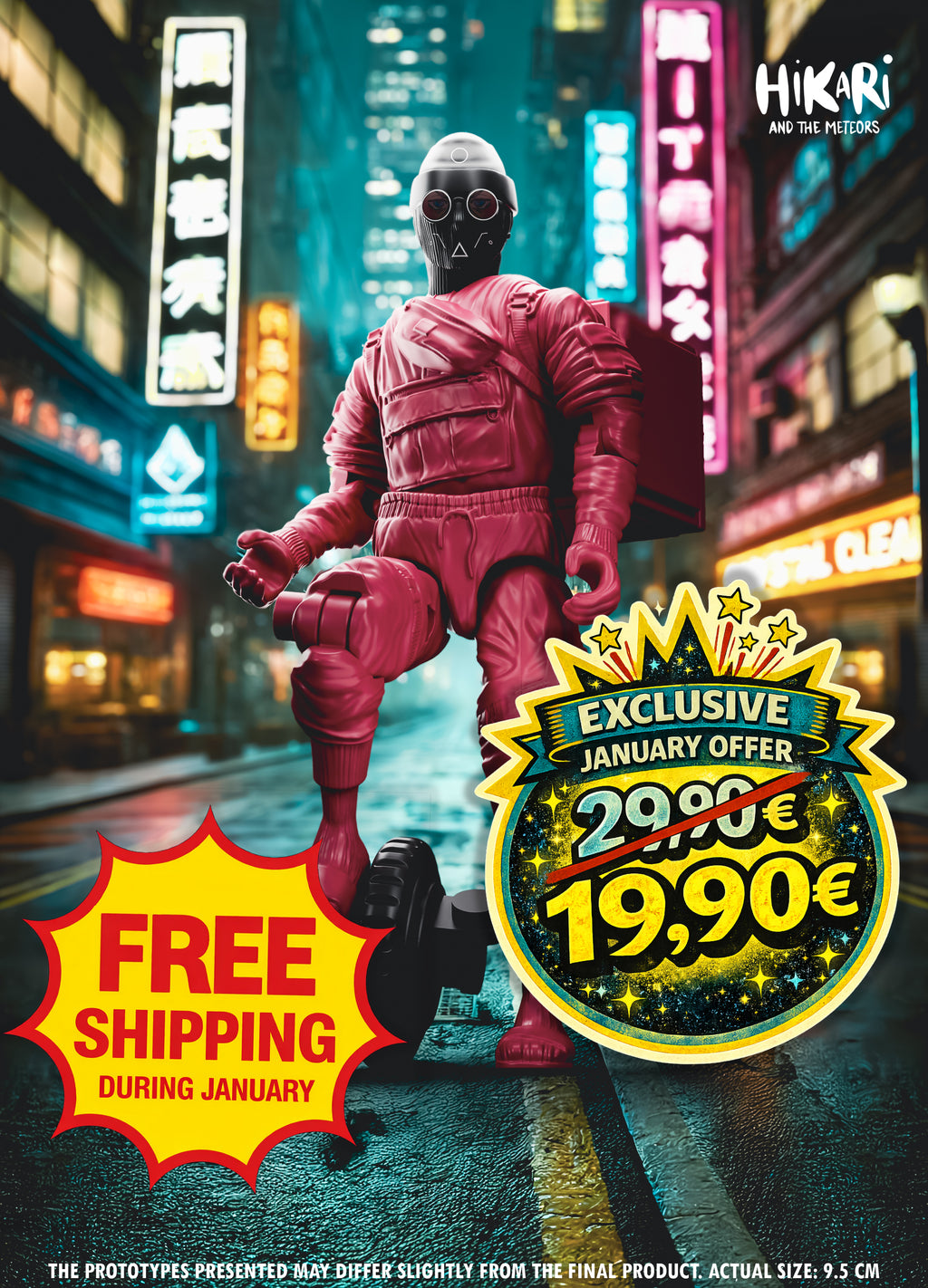 Figurine Miloo – Action Figure écologique 100 % belge | Hikari et les Météores